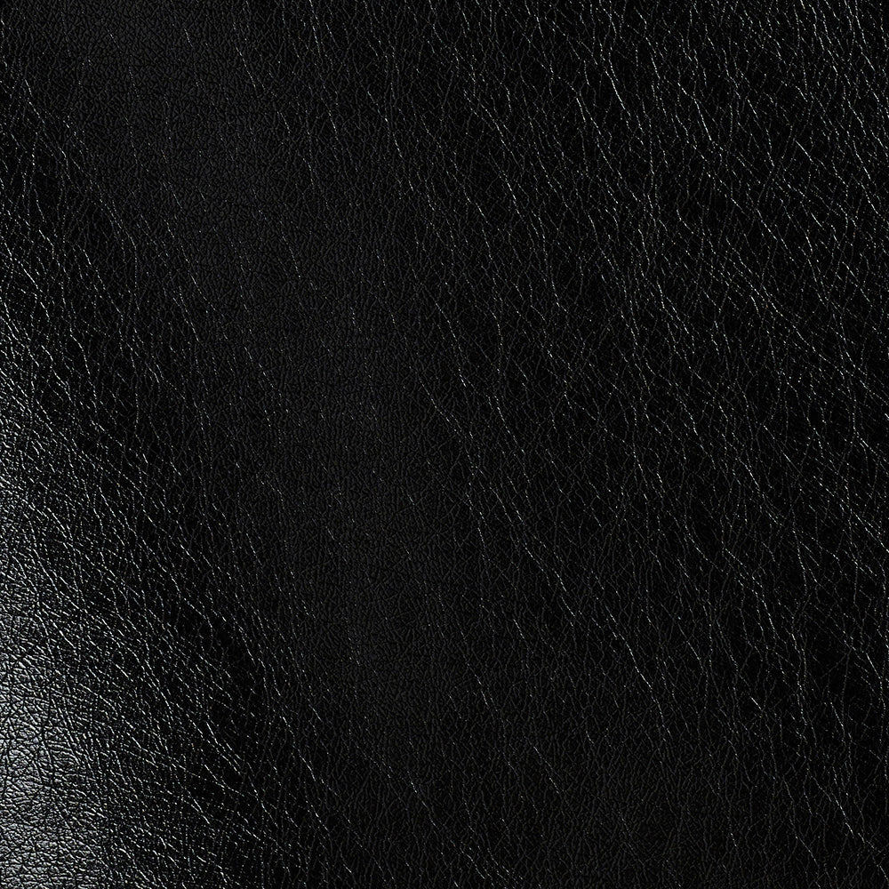 Sort Dug - læder look - 135x200-350cm