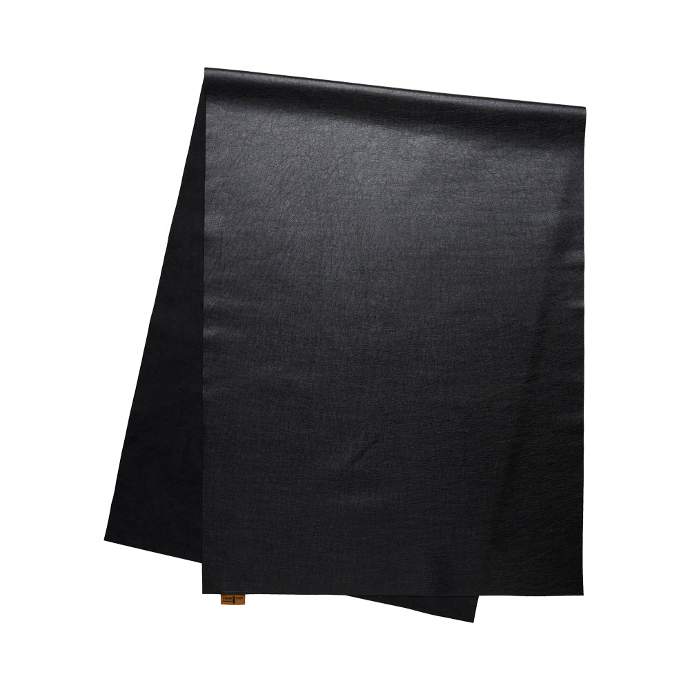 Sort Bordløber "Dinner4Two" - læder look - 50x135 cm